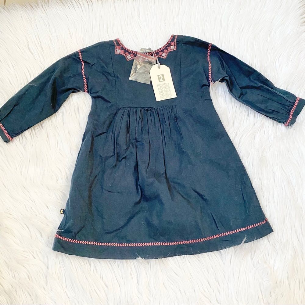NEW Coniglio blue boho cotton embroidered dress 2